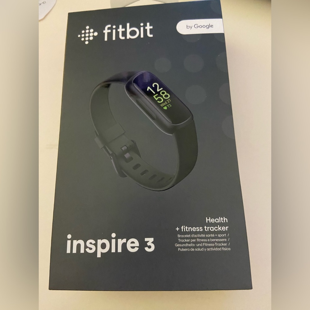 FITBIT INSPIRE 3 Health + Fitness Tracker Watch - Unopened Box Retail $119